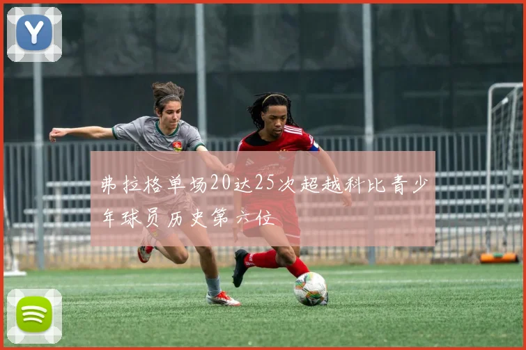弗拉格单场20达25次超越科比青少年球员历史第六位